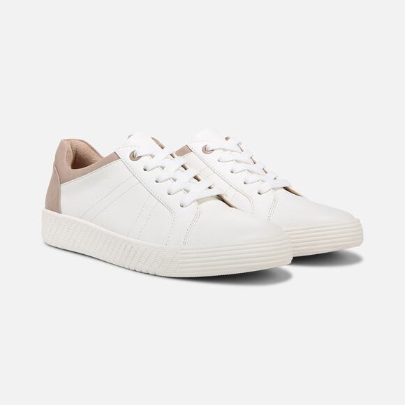 Soul by Naturalizer Women's 9W White Tan Neela Sneakers Lace Up Casual LB11-6 - Picture 1 of 7